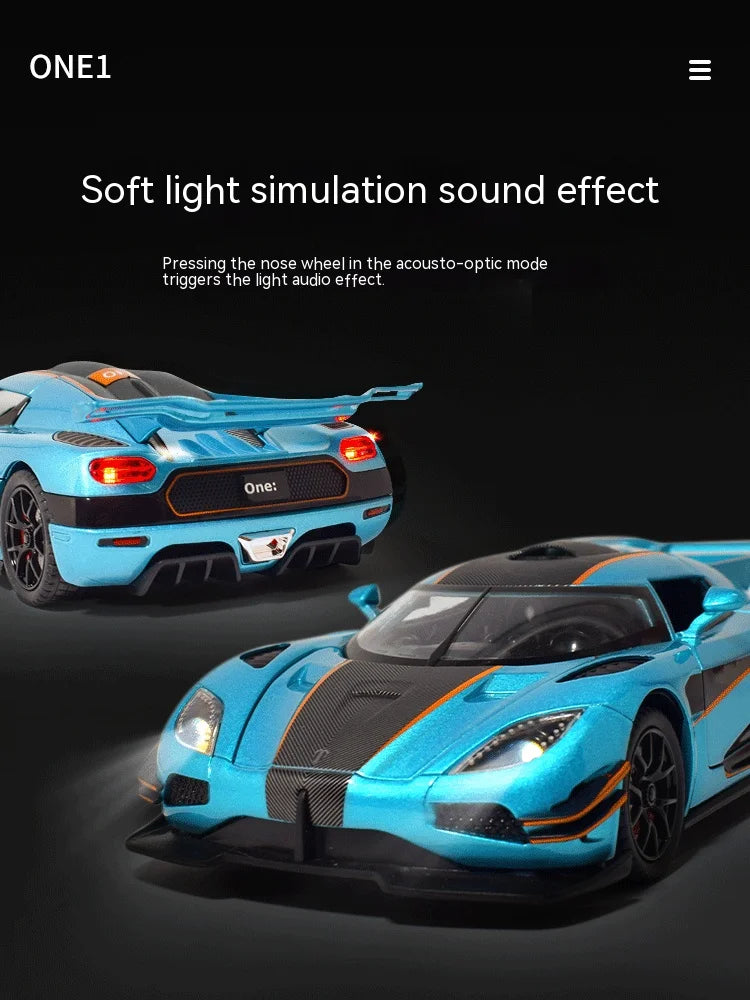 1:24 Supercar Alloy Model - Ideal for Gifting, Decorative Home Accent, Child-Friendly Toy, and a Must-Have for Car En