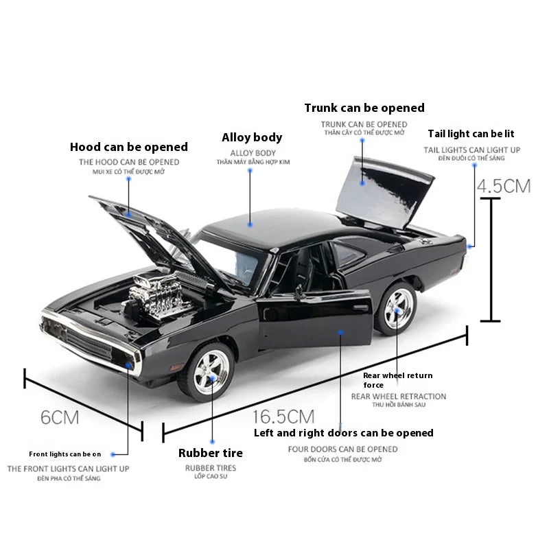 1:32 alloy off-road vehicle model, simulated interior details, cool lighting and sound effects, exquisite desktop ornaments