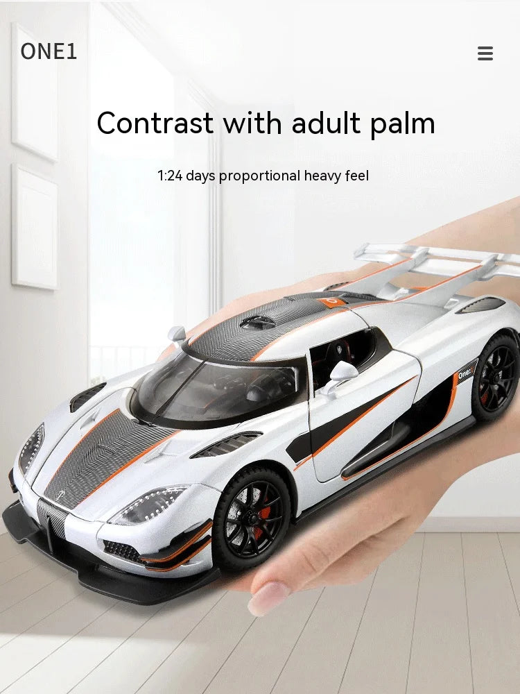 1:24 Supercar Alloy Model - Ideal for Gifting, Decorative Home Accent, Child-Friendly Toy, and a Must-Have for Car En