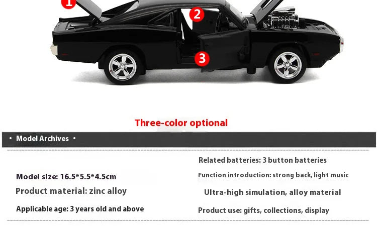 1:32 alloy off-road vehicle model, simulated interior details, cool lighting and sound effects, exquisite desktop ornaments