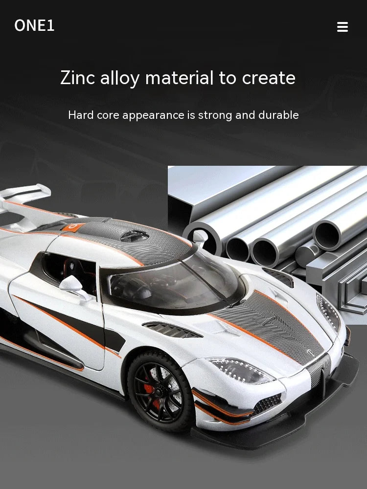 1:24 Supercar Alloy Model - Ideal for Gifting, Decorative Home Accent, Child-Friendly Toy, and a Must-Have for Car En