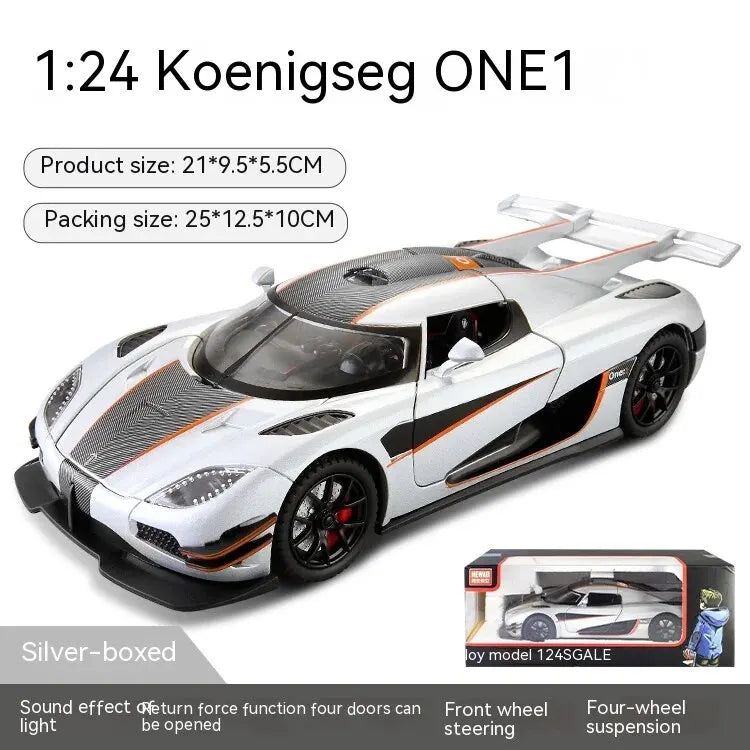 1:24 Supercar Alloy Model - Ideal for Gifting, Decorative Home Accent, Child-Friendly Toy, and a Must-Have for Car En