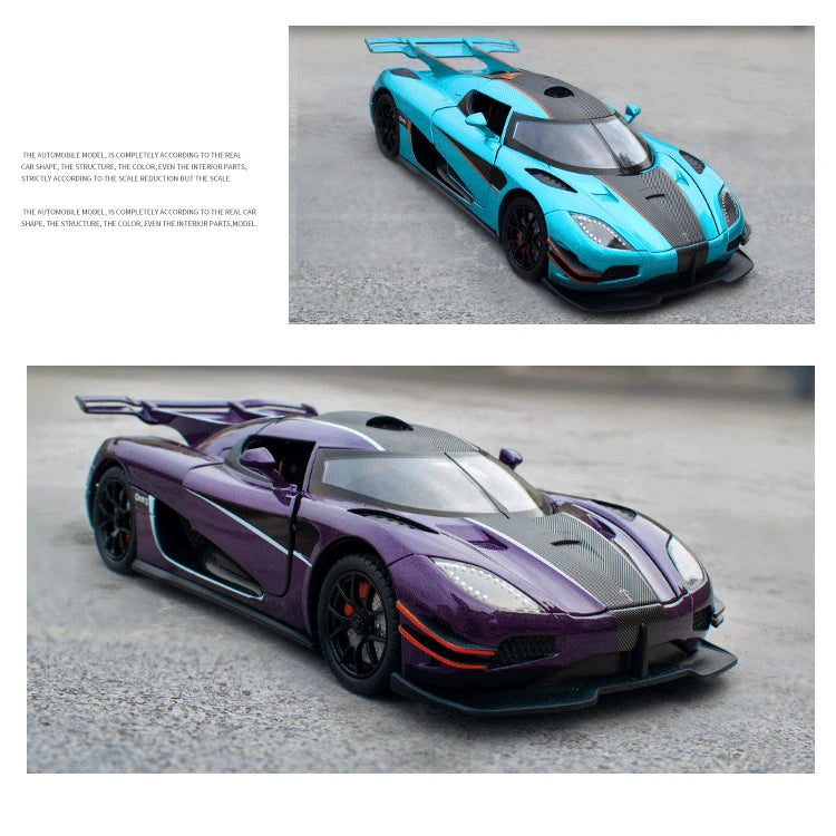 1:24 Supercar Alloy Model - Ideal for Gifting, Decorative Home Accent, Child-Friendly Toy, and a Must-Have for Car En