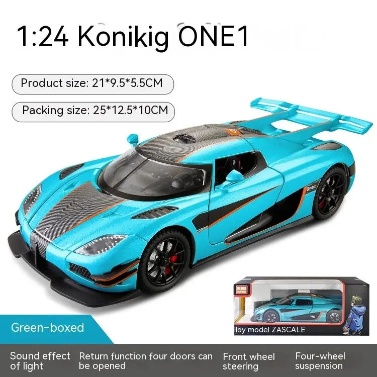 1:24 Supercar Alloy Model - Ideal for Gifting, Decorative Home Accent, Child-Friendly Toy, and a Must-Have for Car En
