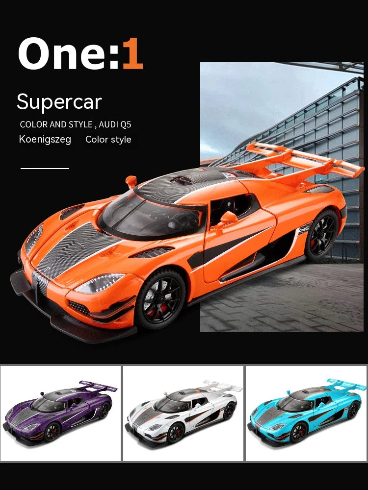 1:24 Supercar Alloy Model - Ideal for Gifting, Decorative Home Accent, Child-Friendly Toy, and a Must-Have for Car En