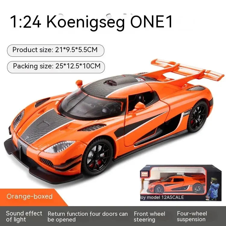 1:24 Supercar Alloy Model - Ideal for Gifting, Decorative Home Accent, Child-Friendly Toy, and a Must-Have for Car En