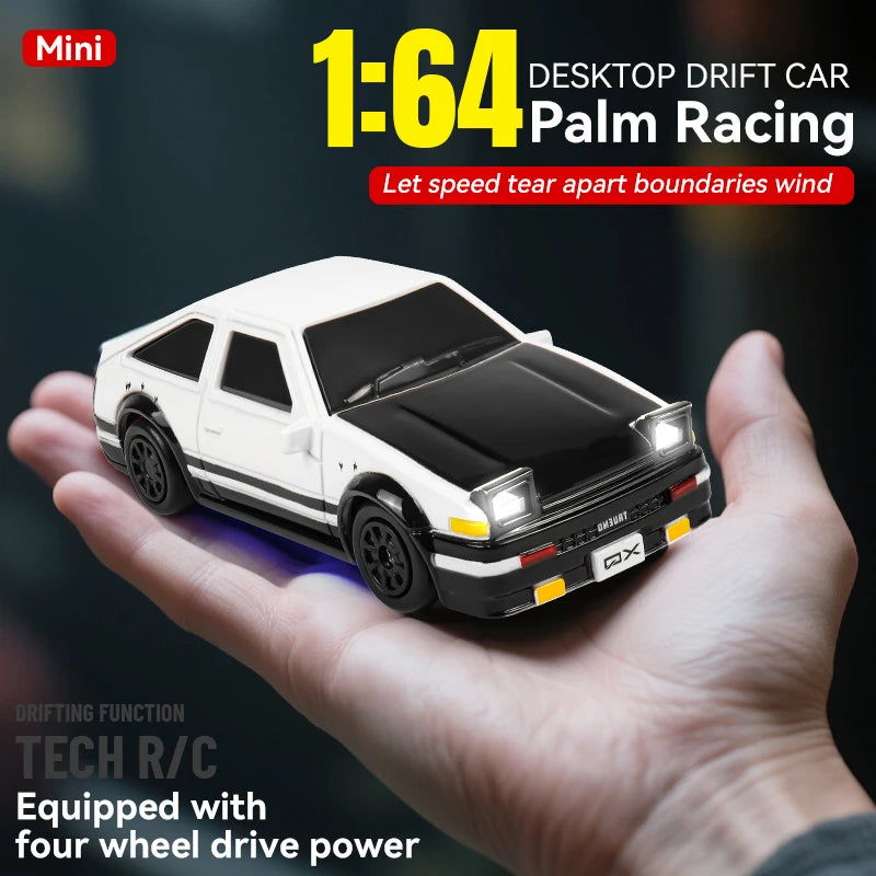 Mini RC Drift Car 1/64 High Speed Four-Wheel Drive