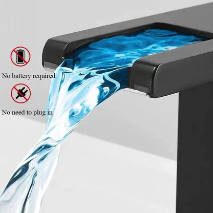 Luxurious LED Color-Changing Basin Faucet