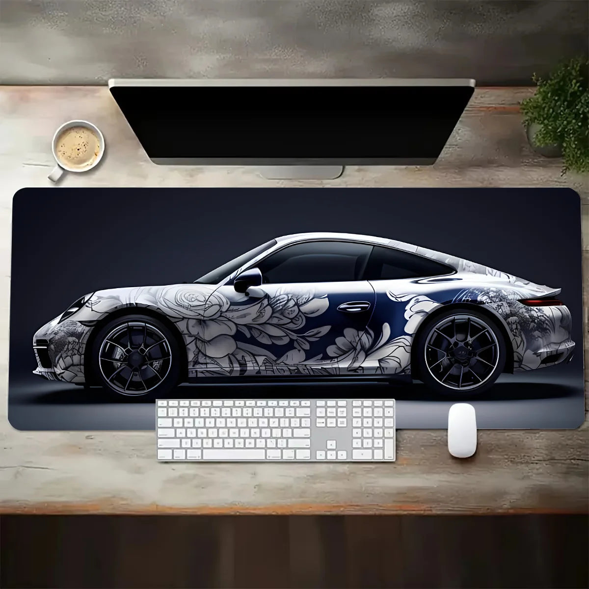 Porsche 911 super car mouse pad