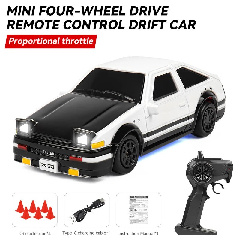 Mini RC Drift Car 1/64 High Speed Four-Wheel Drive