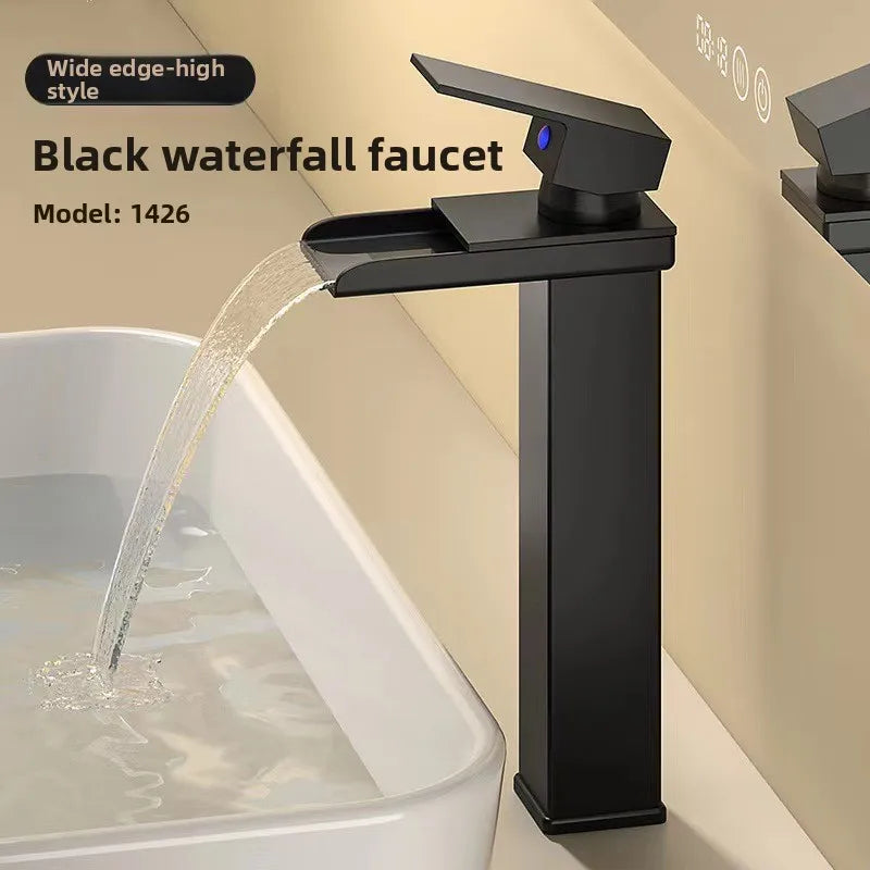 Luxurious LED Color-Changing Basin Faucet