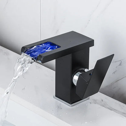 Luxurious LED Color-Changing Basin Faucet